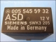 ASD Control unit Mercedes-Benz A 005-545-59-32 Siemens 5WK3-205
