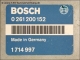 Engine control unit Bosch 0-261-200-152 1-714-997 26RT2442 BMW E30 320i E28 E34 520i