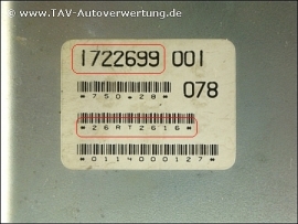 Klicken um zu vergrößern MOTOR-STEUERGERAET Bosch 0261200157 BMW 1721743 1722699 1727009 1727678 1722699 *26RT2616*