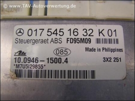 ABS Control unit Mercedes A 017-545-16-32 Ate 10094615004 K01 K02 A 0175451632 K01 (out of stock)
