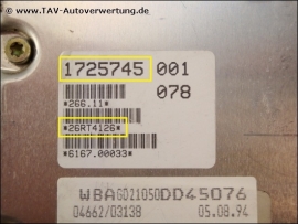 Motor-Steuergeraet DME Bosch 0261200404 BMW 1725745 1748359 1748837 1725745 / 26RT4126 (ausverkauft)