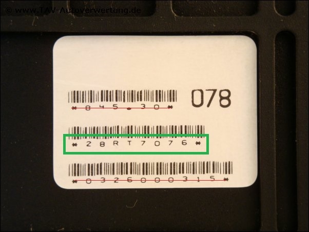 Engine control unit Bosch 0-280-000-701 855-907-403 28RT7076 Audi Seat ...