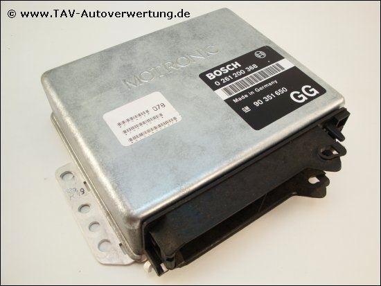 Motor-Steuergeraet GM 90351650 GG Bosch 0261200368 26RT3615 Opel Omega ...