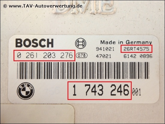 Bosch 0261203276 с иммобилайзером или нет
