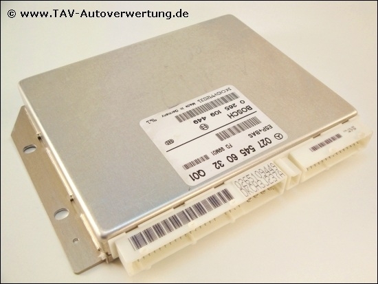 ESP+BAS Control unit Mercedes-Benz A 027-545-60-32 Q01 Bosch 0-265-109 ...