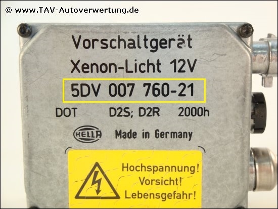 Neu! Vorschaltgeraet Xenon-Licht Hella 5DV007760-21 Mercedes A 2108206926,  0,00 €
