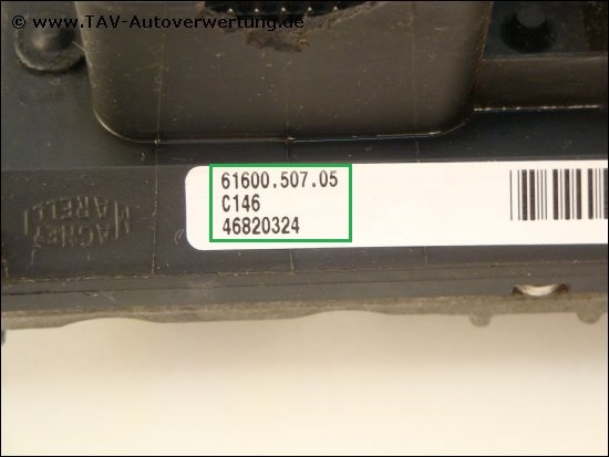 Motor-Steuergeraet IAW 59F.M7/HW024/3804-763 46820324 61600.507.05 Fiat ...