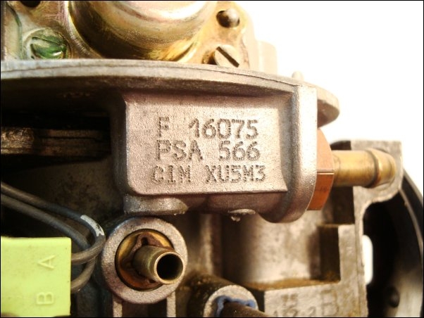 とと Injection unit F-16075 PSA-566 CIM-XU5M3 Weber Solex 1920-J8