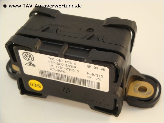 Skoda ESP Sensor Duosensor Ate 7H0907655A  / 10.1701-0366.3 Audi Seat VW 
