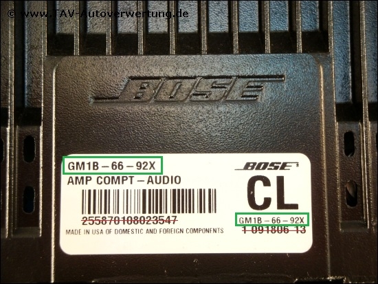 Mazda 6 Bose Amplifier - Ultimate Mazda