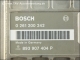 Engine control unit Bosch 0-261-200-242 893-907-404-P 26SA1001 Audi 80 6A