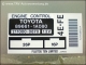 Engine control unit Toyota 896611A080 Fujitsu 2110000870 4EFE