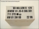 WI-WA LOW II Steuergeraet BMW 61.35-8366381 BuS 711370 HW01 SW00 weiss