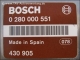 Engine control unit Bosch 0-280-000-551 Volvo 430-905
