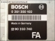 Motor-Steuergeraet Opel GM 90233740 FA Bosch 0261200102 26RT2979