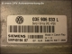 Motor-Steuergeraet VW 03E906033L Siemens 5WP40194 07 Simos 3PE 4726