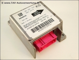 Airbag Steuergeraet GM 90481747 KG Siemens 5WK4088 Opel Corsa-B 90486934