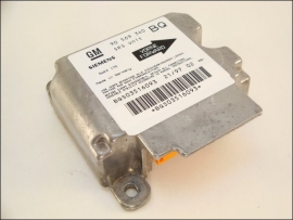 Airbag Steuergeraet GM 90569340 BQ Siemens 5WK4175 Opel Vectra-B 90542108