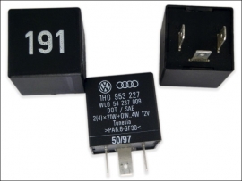 Turn signal hazard light Relay No.191 VW 1H0-953-227 WLO 54-237-009 2(4)x21W+0W..4W 12V