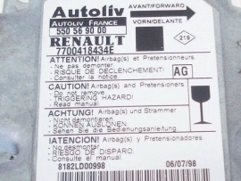 Air Bag control unit 7700-418-434-E Autoliv 550-56-90-00 AG Renault MÃ©gane ScÃ©nic