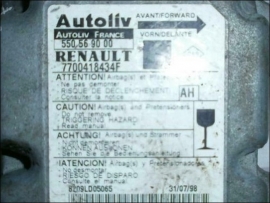 Air Bag control unit 7700-418-434-F Autoliv 550-56-90-00 AH Renault MÃ©gane ScÃ©nic