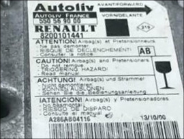 Air Bag control unit 8200-101-441 Autoliv 550-56-90-00 AB Renault M?gane Sc?nic