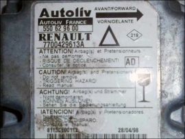 Airbag Steuergeraet 7700429613A AD Autoliv 550629600 Renault Laguna