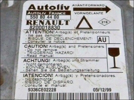 Airbag Steuergeraet 8200018830A AU Autoliv 550804400 Renault Laguna