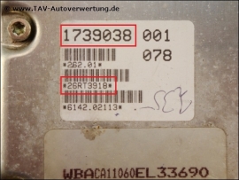Engine control unit Bosch 0-261-200-522 BMW 1-734-709 1-739-038 1-739-534 1739038 / 26RT3918