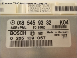 ASR+PML Steuergeraet Mercedes A 0185459332 Bosch 0265109057 K04 K05 A 0185459332 K04