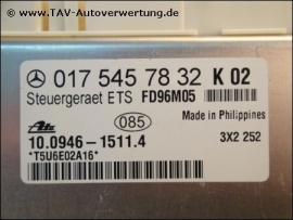 ETS Steuergeraet Mercedes-Benz A 0175457832 Ate 10.0946-1511.4 K01 K02 A 0175457832 K02