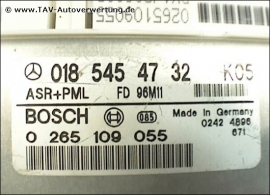 ASR+PML Control unit Mercedes A 018-545-47-32 Bosch 0-265-109-055 K05 K06 A 0185454732 / K05 (out of stock)